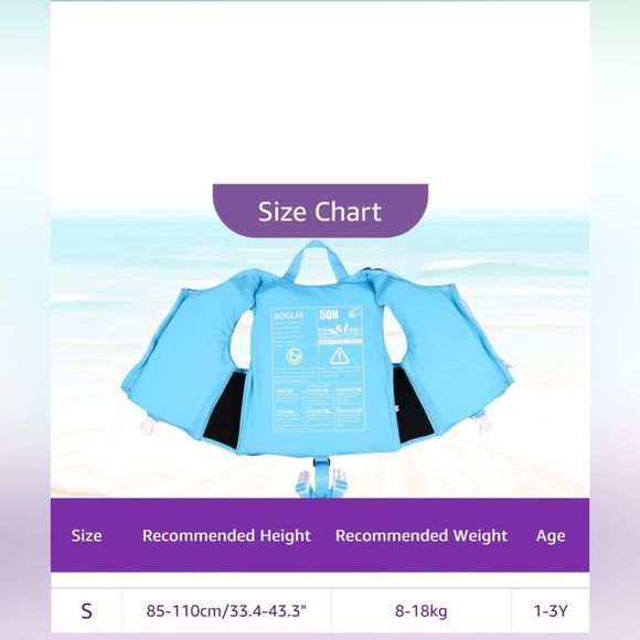 Toddler life jacket for ages 1-3 - Picture 5 of 7